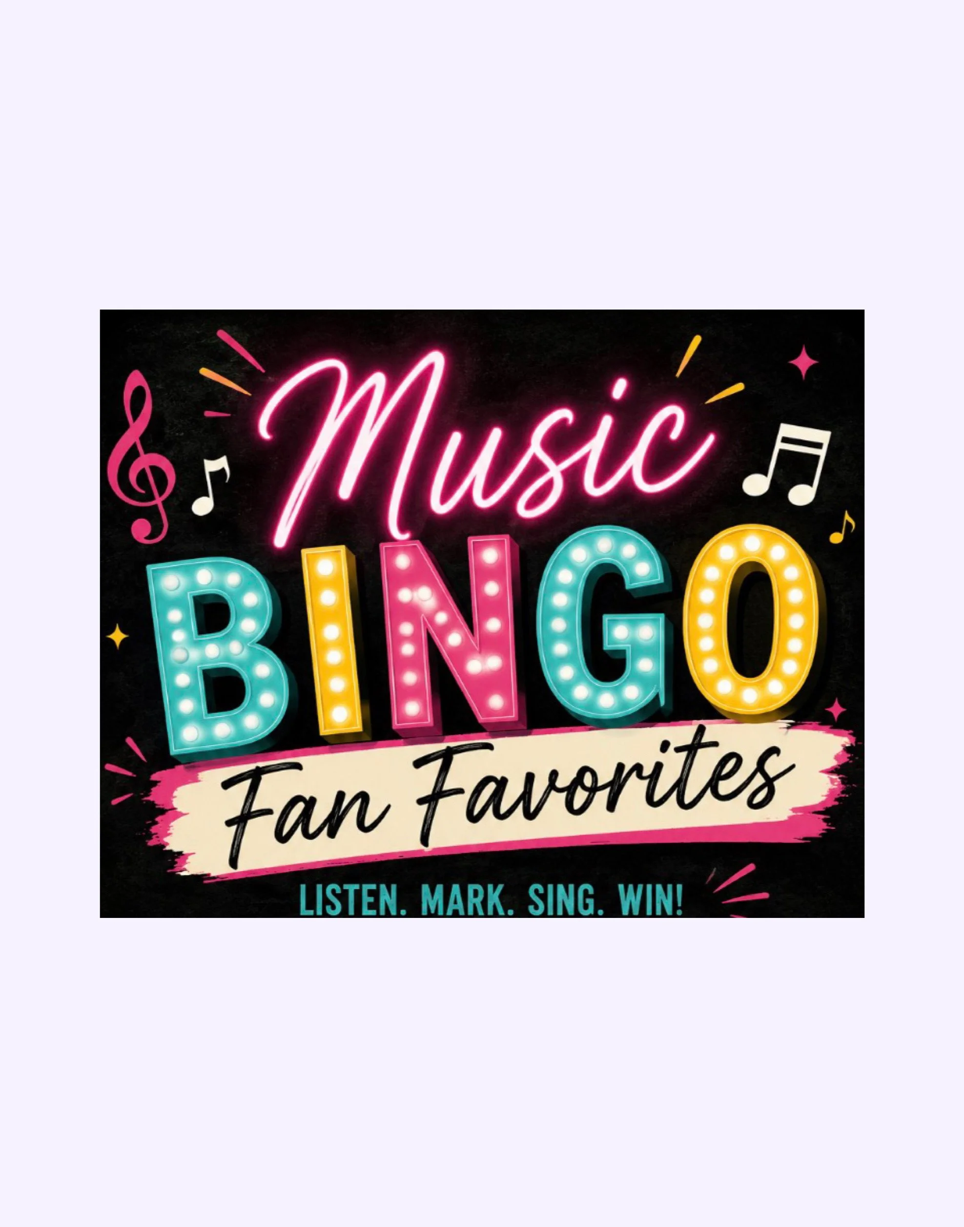 Music Bingo: Fan Favorites