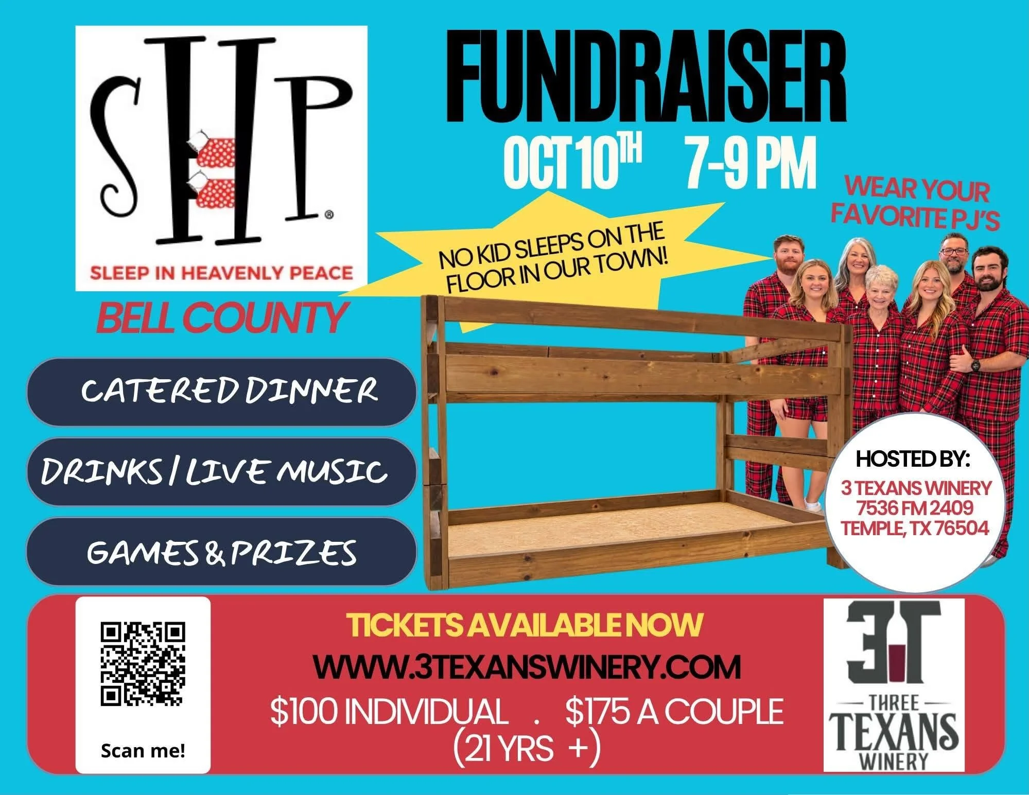 Sleep in Heavenly Peace Fundraiser- COUPLE's TICKET