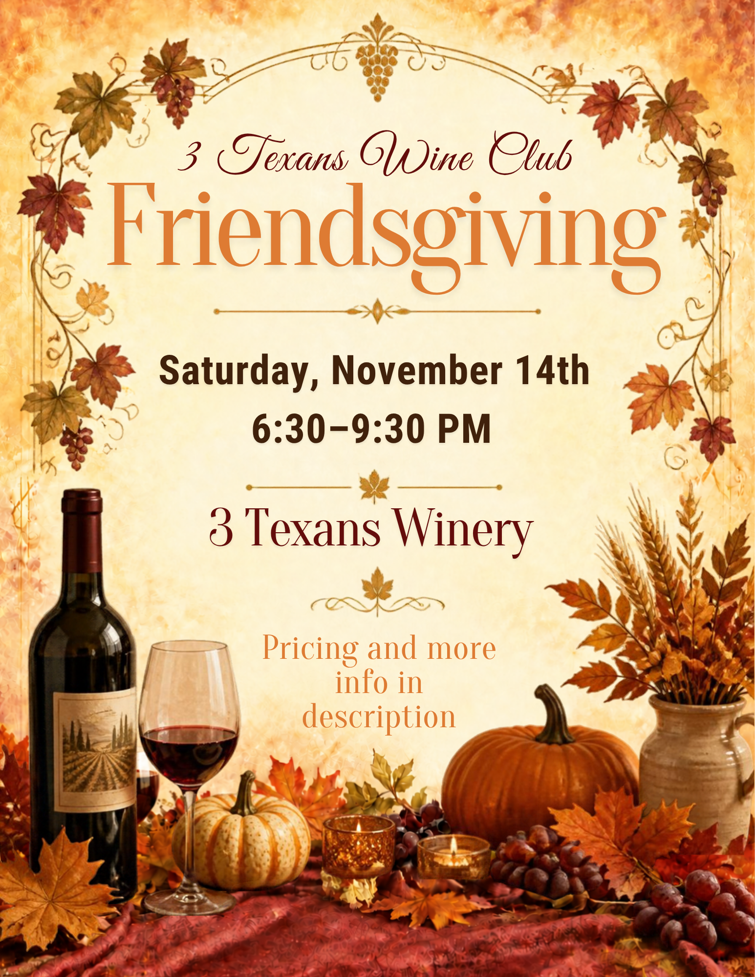 Friendsgiving- Wine Club Member Exclusive