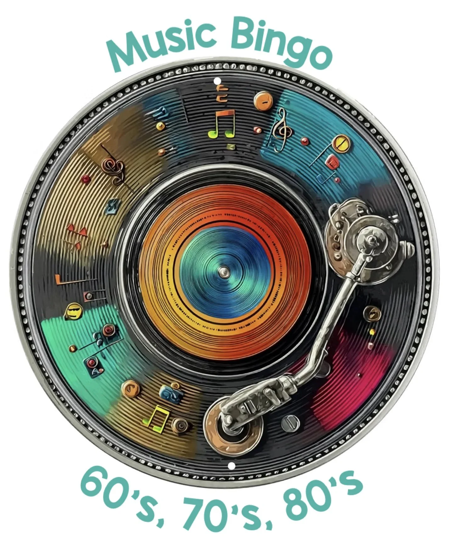 Music Bingo: 60's, 70's, 80's