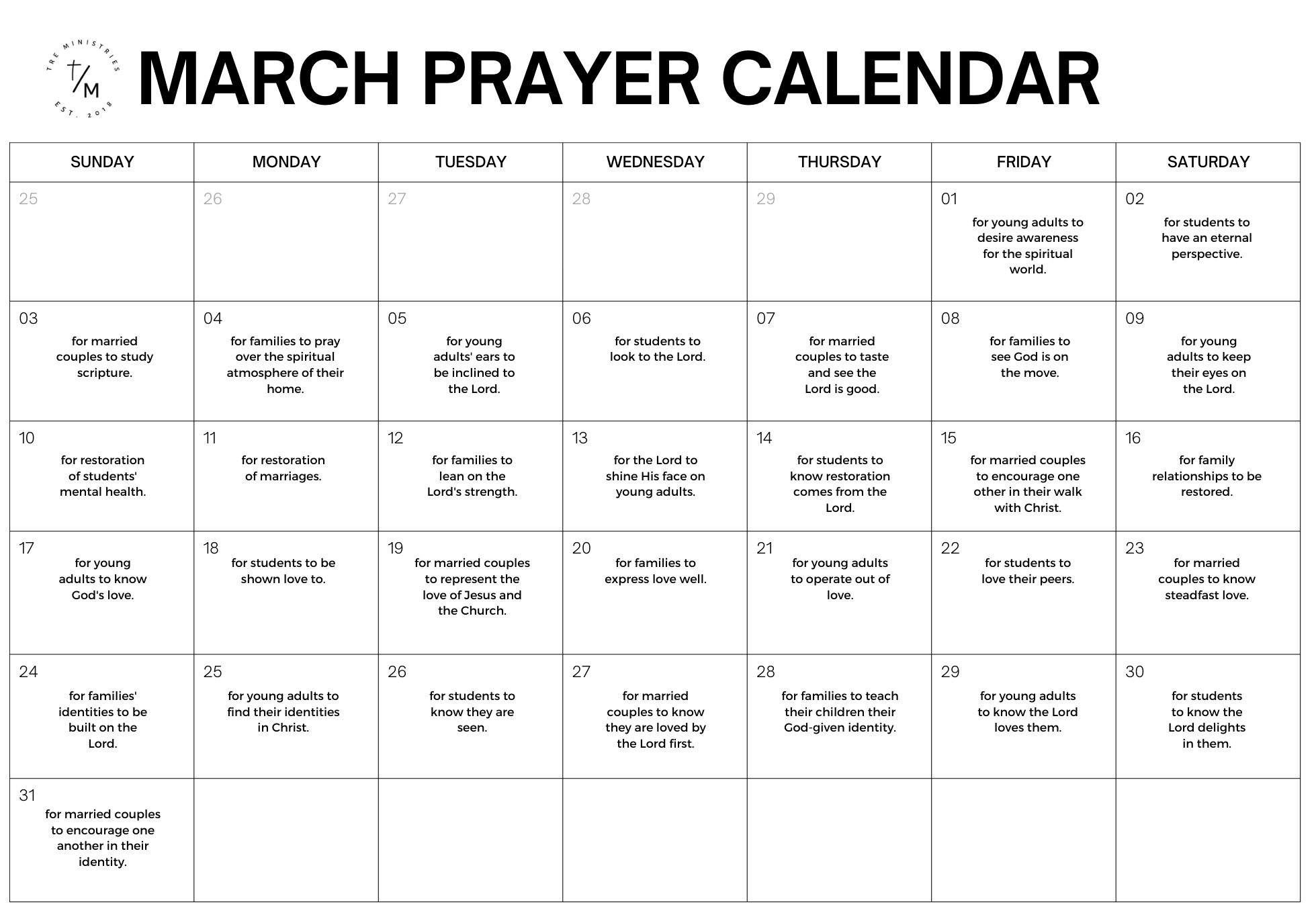 march-prayer-calendar-tre-ministries