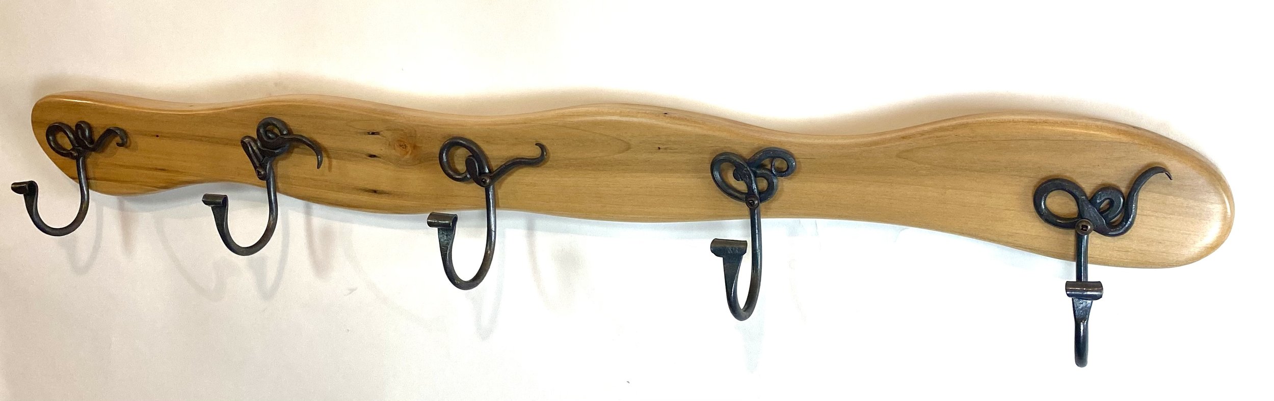 rustic maple 5 hook