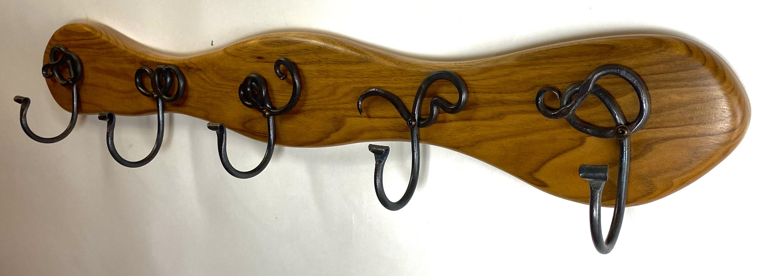 walnut 5 hook