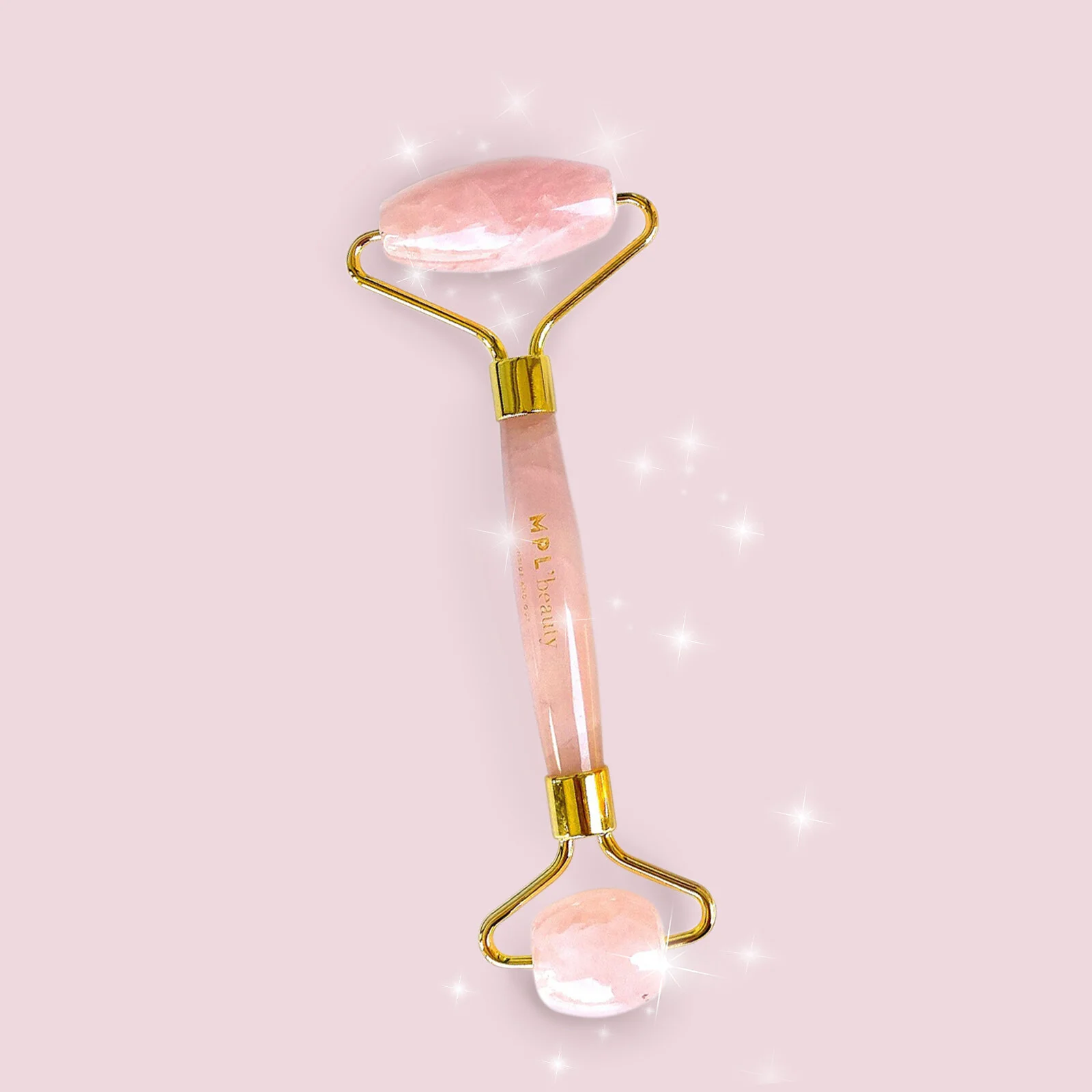 Rolo Facial de Quartzo Rosa