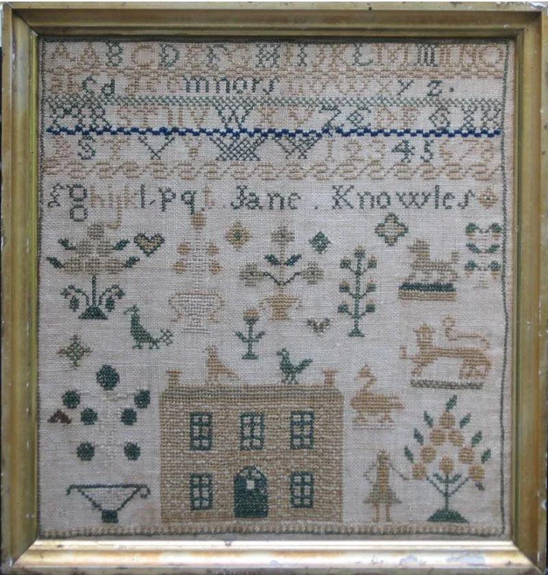 Needlepoint Sampler--c. 1815