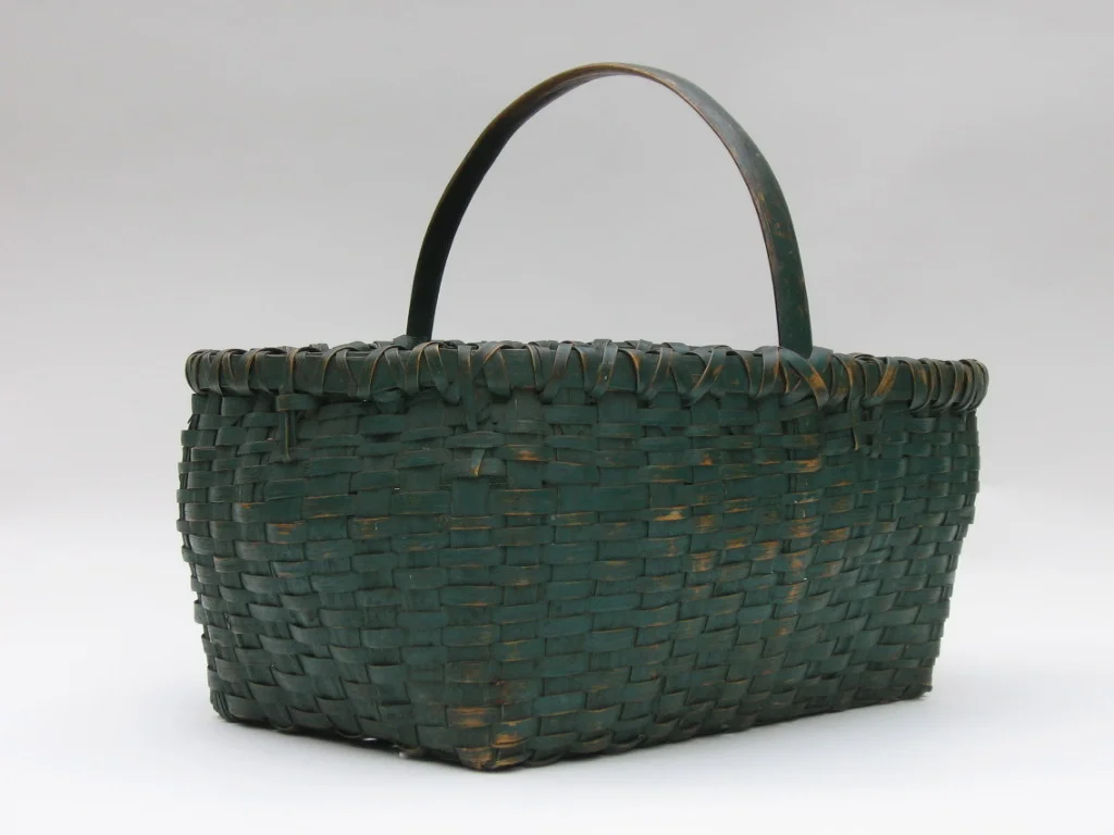 Pennsylvania Painted Oak Splint Basket