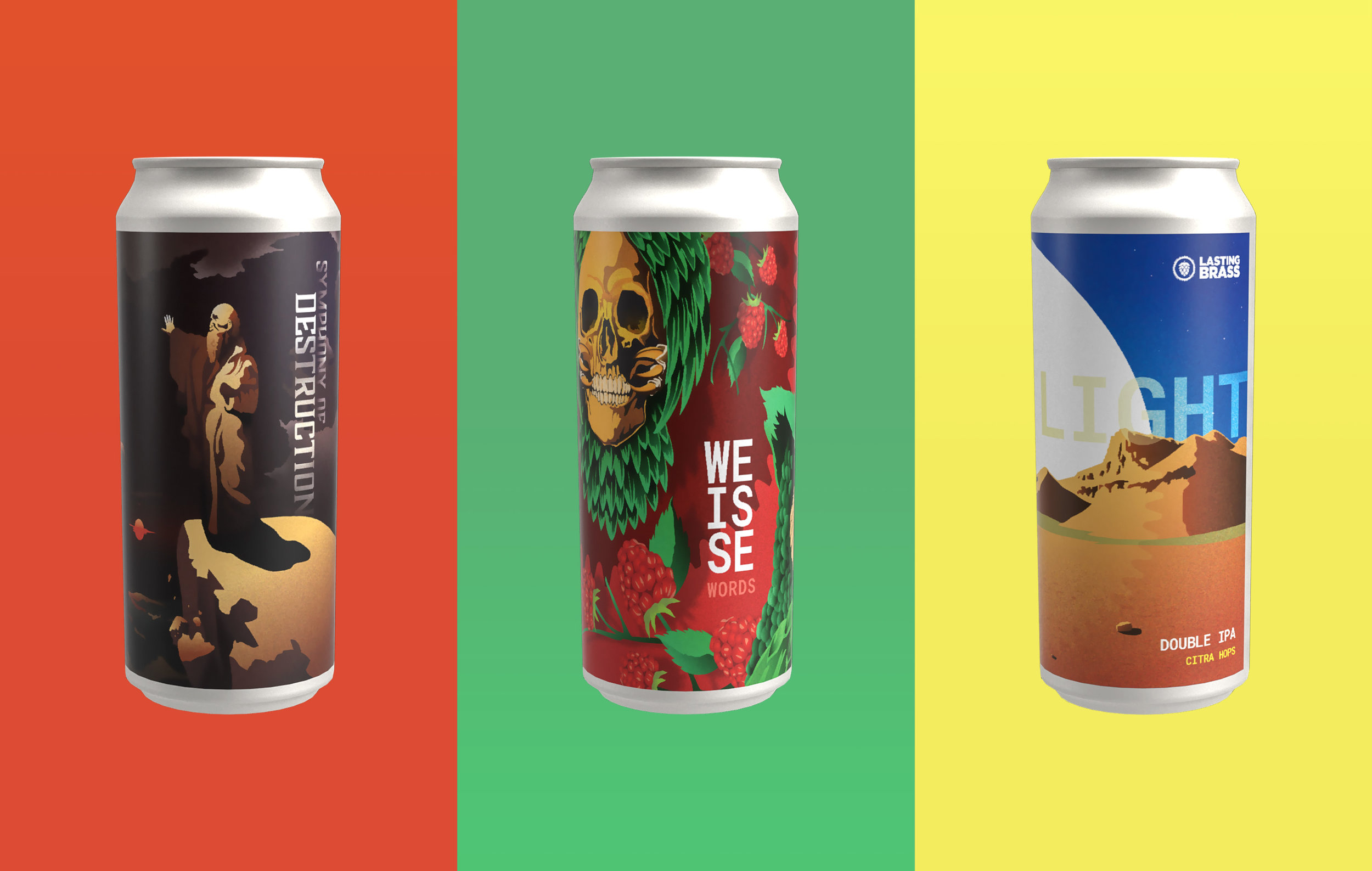 Lasting Brass Brewing Co Beer Can Designs Ben Callaghan Design