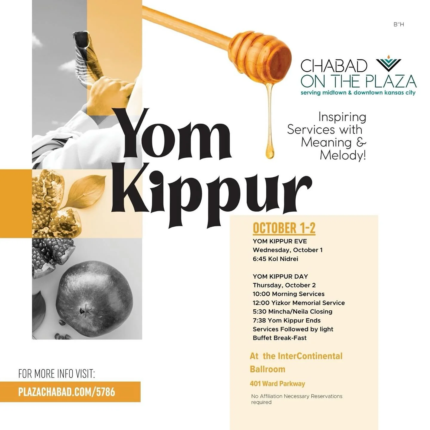 We are days away from Yom Kippur! Join us for an inspiring and welcoming service.  #plazachabad #highholidays5786 #breakfast plazachabad.com/5786