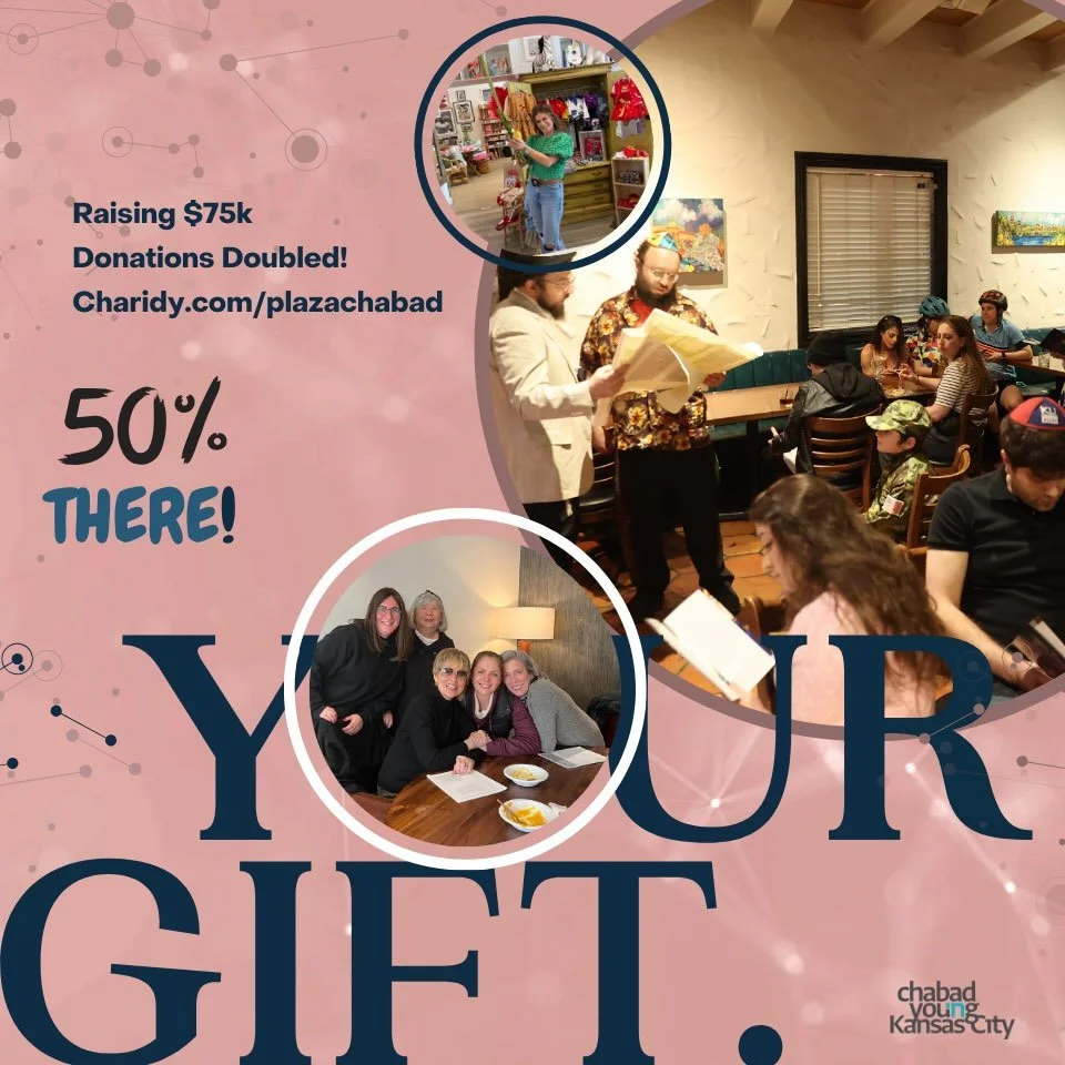 Halfway to our goal❤️ every donation means the world! Charidy.com/plazachabad #plazachabad #lightupkc