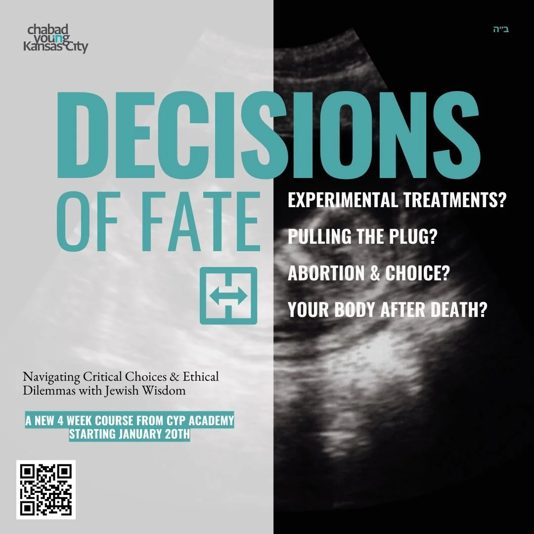 All the questions you thought about but didn&rsquo;t know who to ask. Starting Tuesday, January 20th.  plazachabad.com/academy #medicalethics