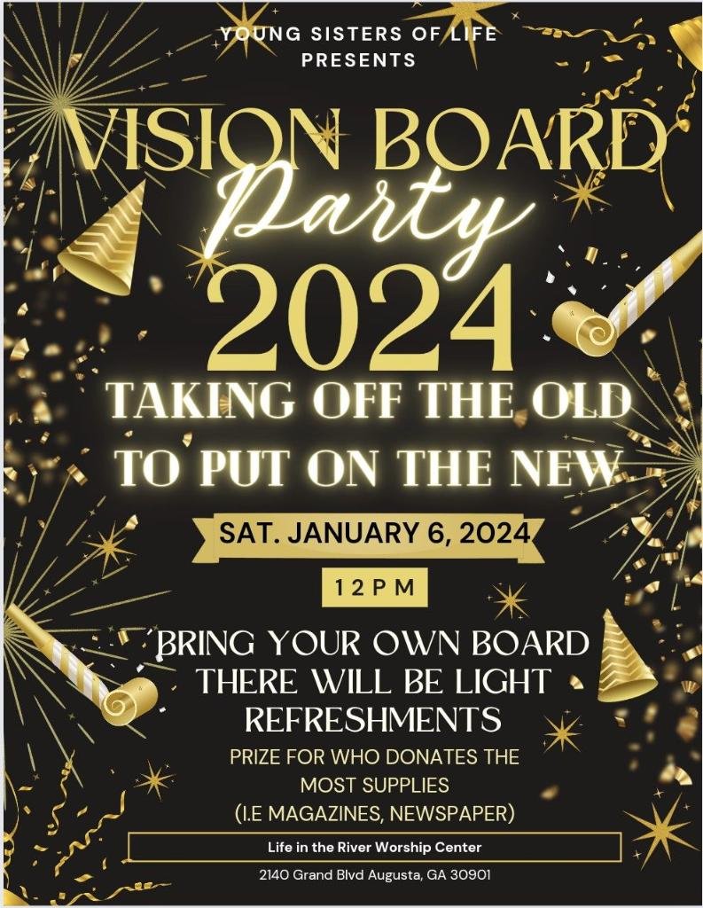 2024 Vision Board Party by Glow Up, Sister
