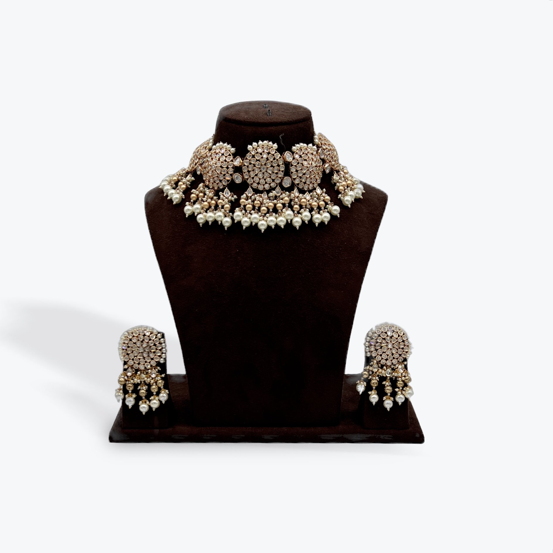 Mehrunisa Antique Gold Bridal Set