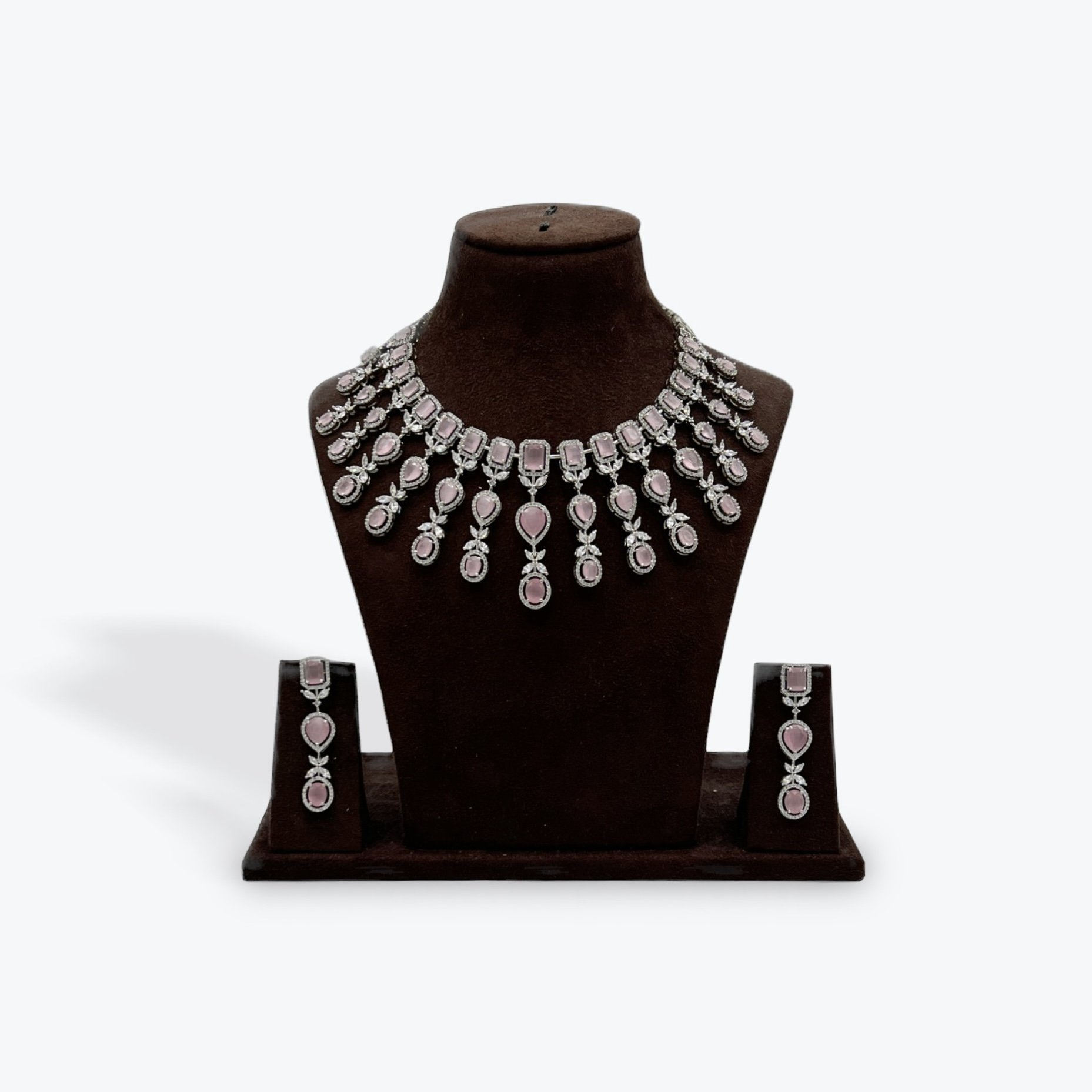 Blush Radiance Diamante Cascade Set
