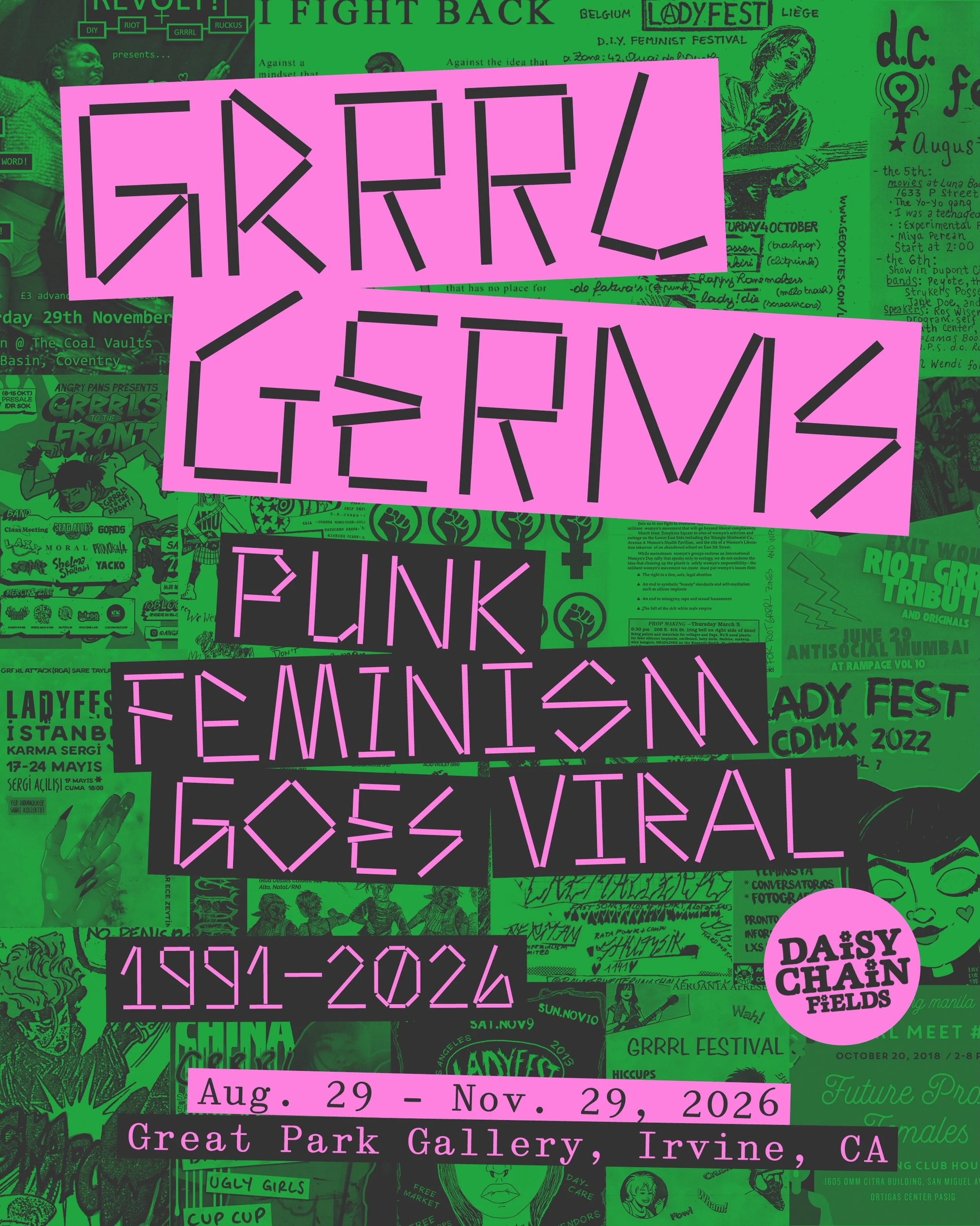 If you&rsquo;re going to Daisy Chain Fields make sure to check out this exhibit! I am very excited to be included in the Canadian representation of this mighty movement with a song from my bands Nerdy Girl and Bite and some band ephemera from that am