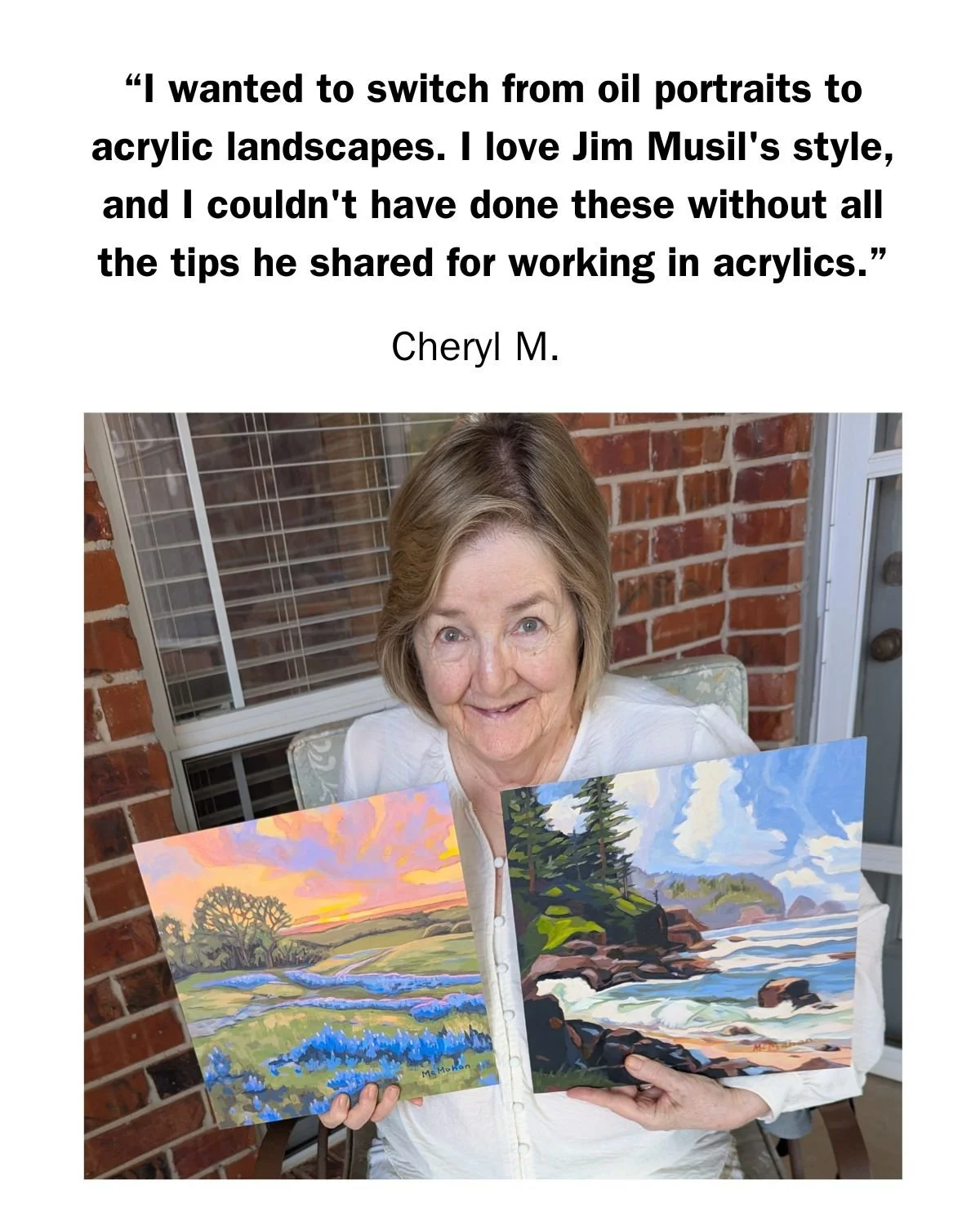 Testimonials Cheryl M. Bluebonnets and Pacific Northwest.jpg