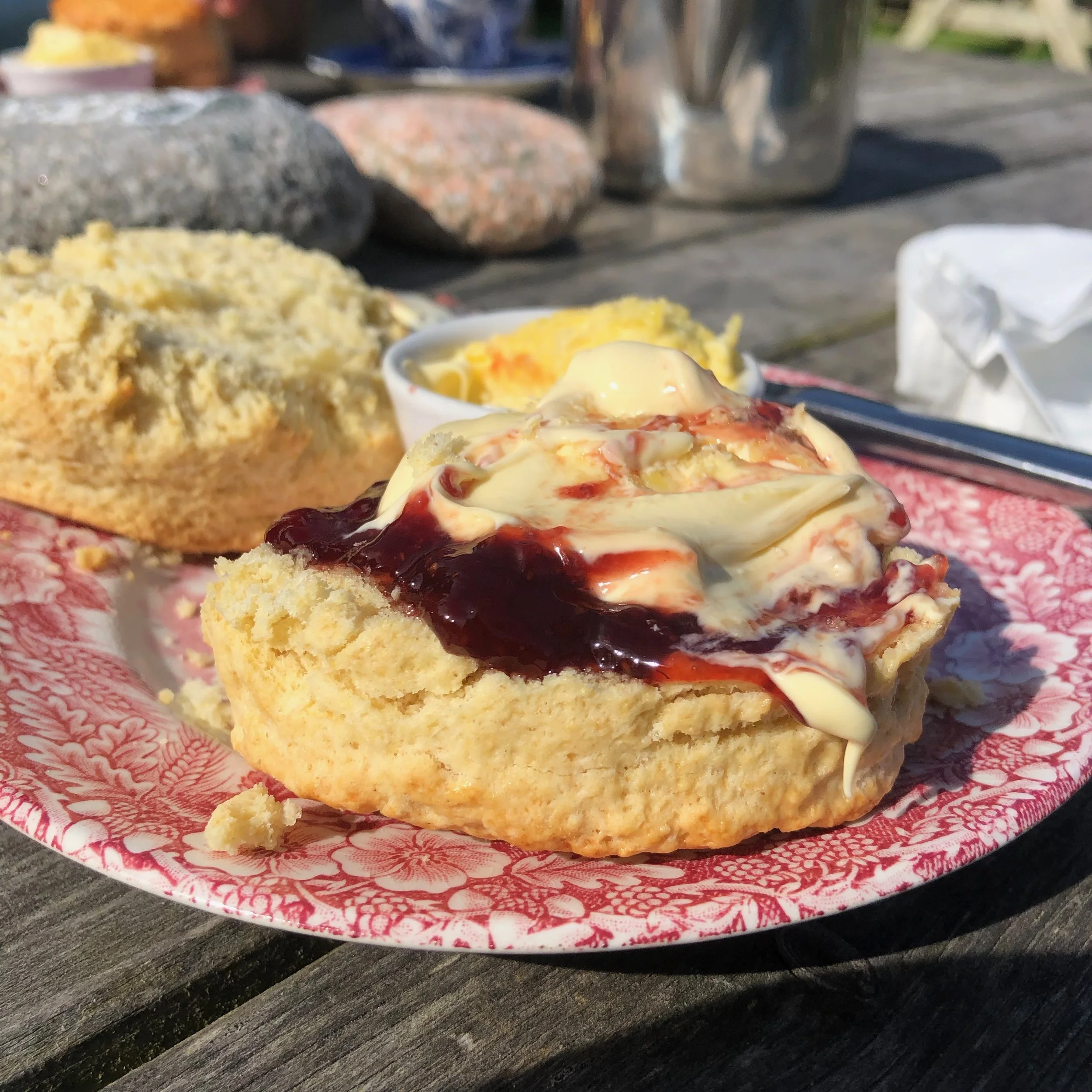 The jam goes on first, people.