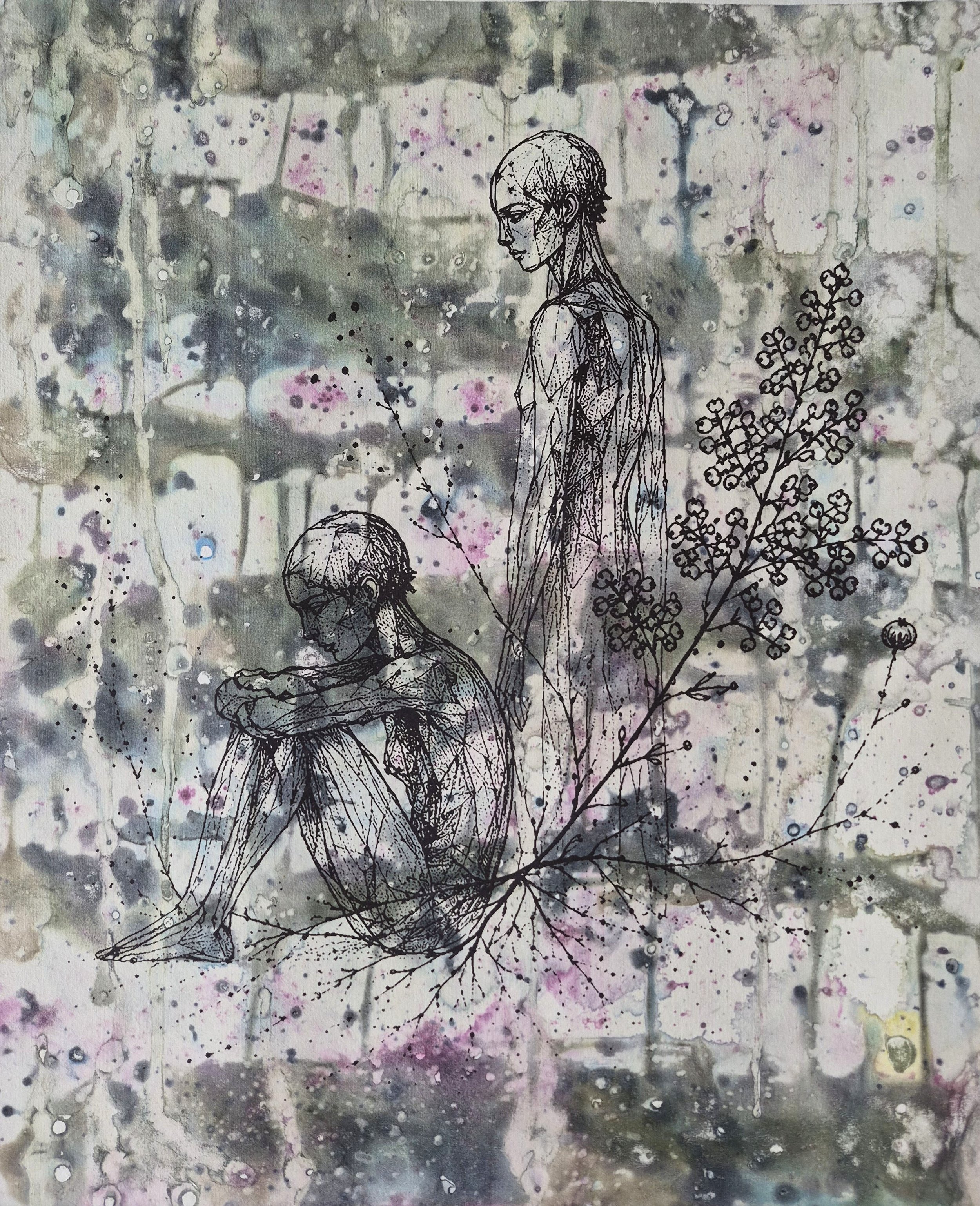   This Transformation is Messy, but it is Mine   Monoserigraph  16x20  2026 