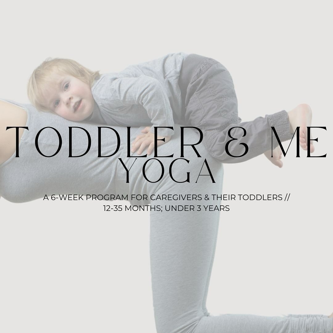 We have four spots left for this round of Toddler &amp; Me Yoga 🧘🏼&zwj;♀️

A 6-week in-person yoga program for caregivers and their toddlers (ages 12-36 months // under 3 years). Each session we move through a gentle, all-levels flow, intended to p