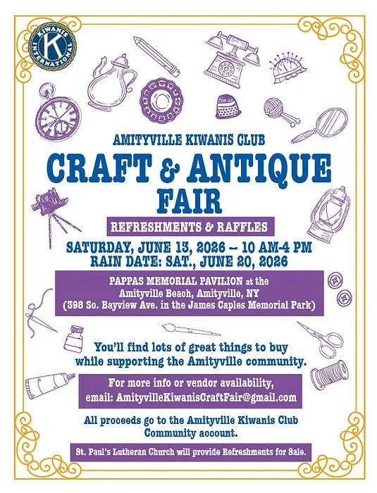 The Amityville Kiwanis Craft &amp; Antique Fair