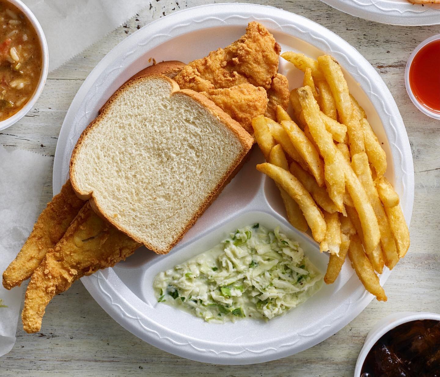 Fish Frydays aren&rsquo;t the same without our house made eastern NC coleslaw. 🤩🥬 

Did you know you can purchase our coleslaw in large quantities for your cookouts &amp; events? 

Browse our online ordering platform under sides to view the differe