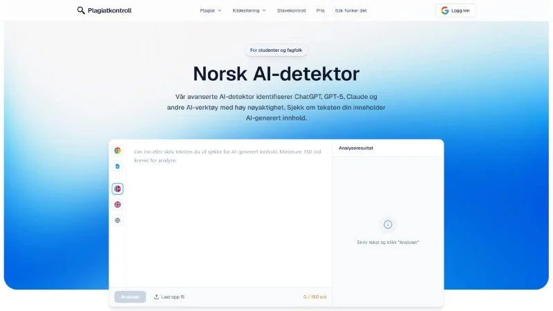 Beste norske AI detektor for studenter i 2026?
