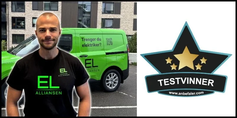 EL Alliansen AS er kåret til testvinner som det mest anbefalte elektrikerfirma i Oslo
