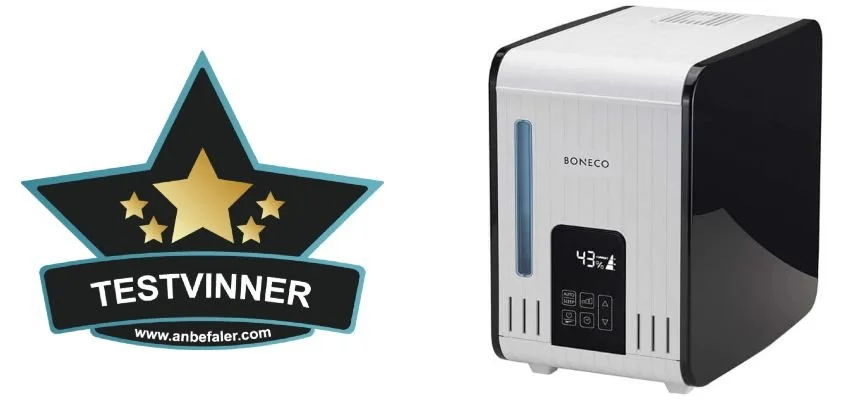 Luftfukteren Boneco S450 med varm damp er testvinner blant markedets beste modeller i forhold til pris