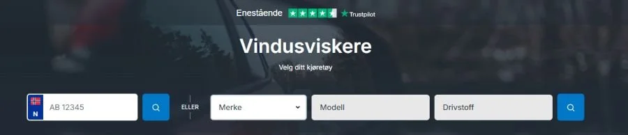 Finn riktig vindusvisker