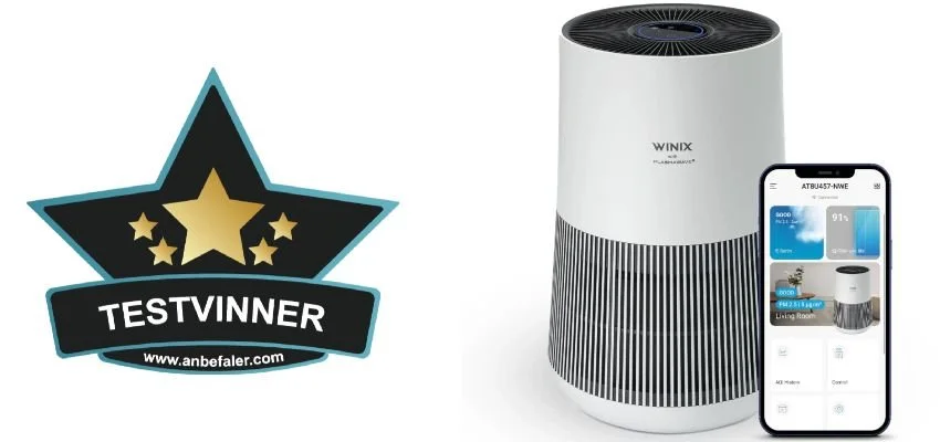 Luftrenseren Winix T500 WiFi er ny testvinner i vår luftrenser test