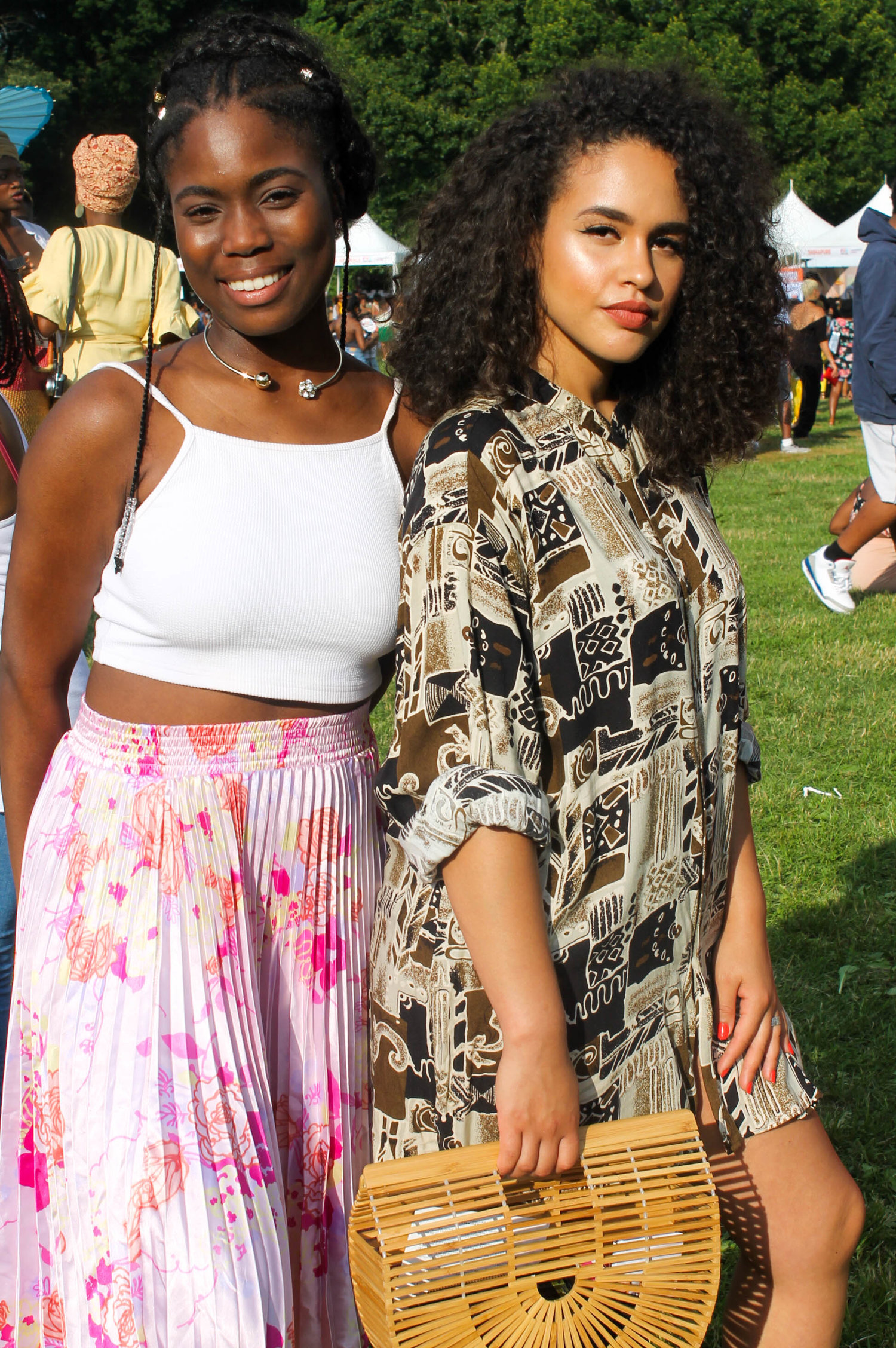 Besties Signei & Veronica in their cute thrifty threads