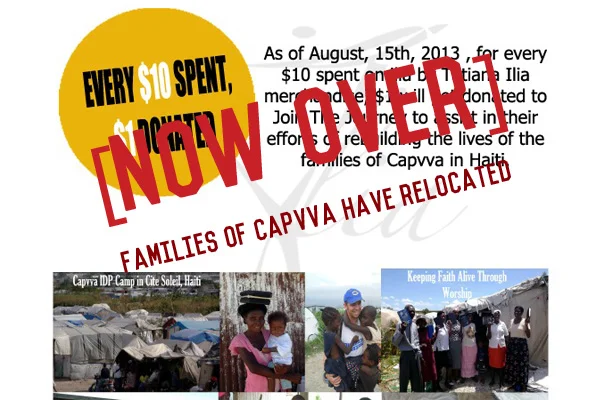 For Every $10 Spent, $1 Donated to Capvva (Ended)