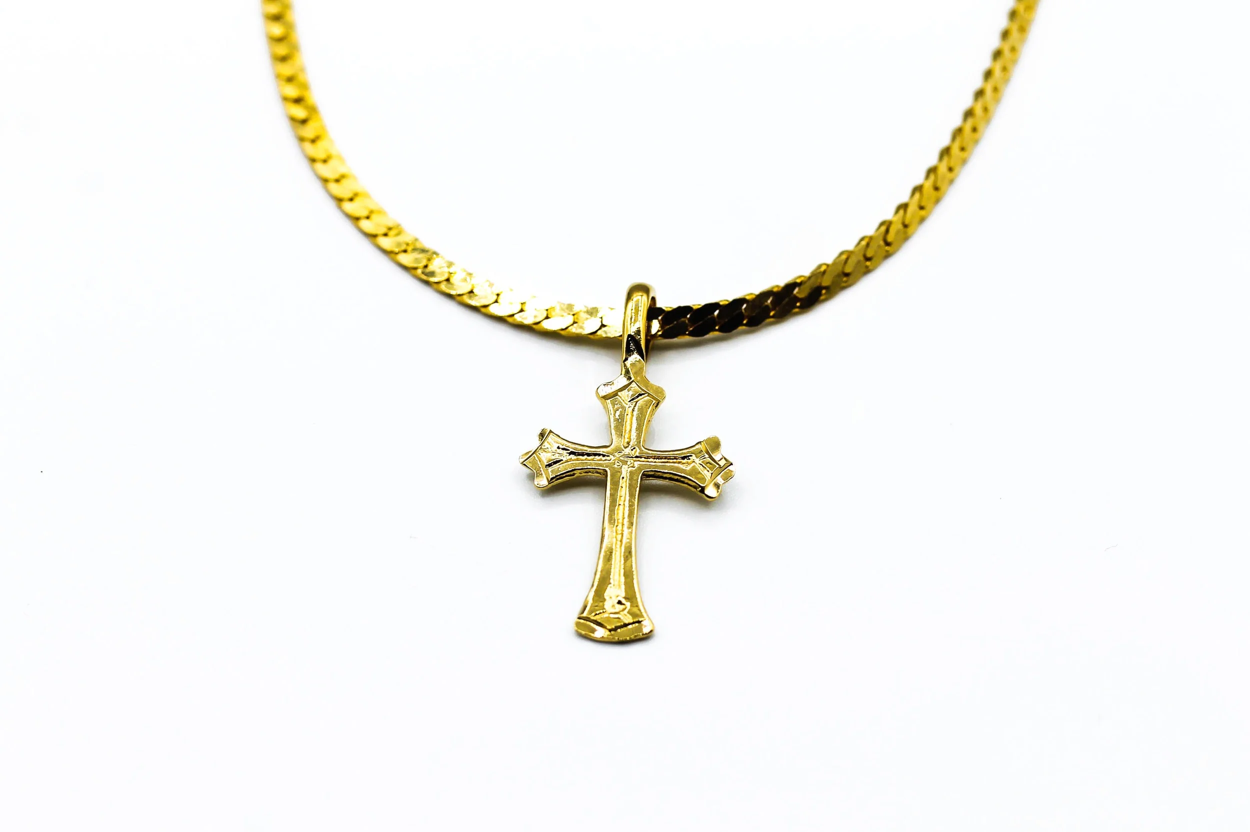 Gold+Vintage+Cross+-+Herringbone+Chain.jpg