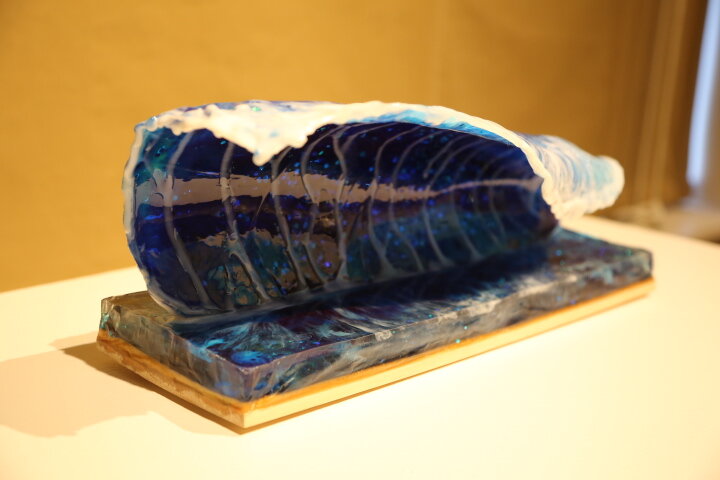 2nd Place 3-D - Cathy Gish, Tsunami, resin