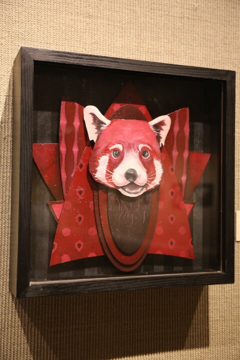 1st Place 2-D - Matt Fitzpatrick, Red Panda, wood and acrylic paint
