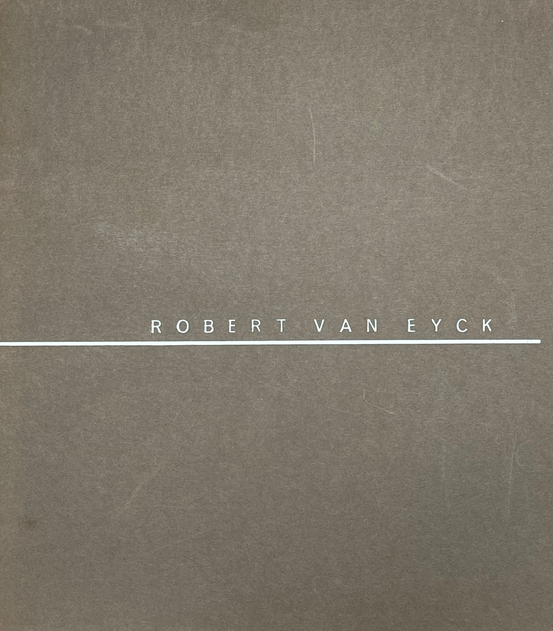Brook Street Gallery catalogue from van Eyck’s solo exhibition