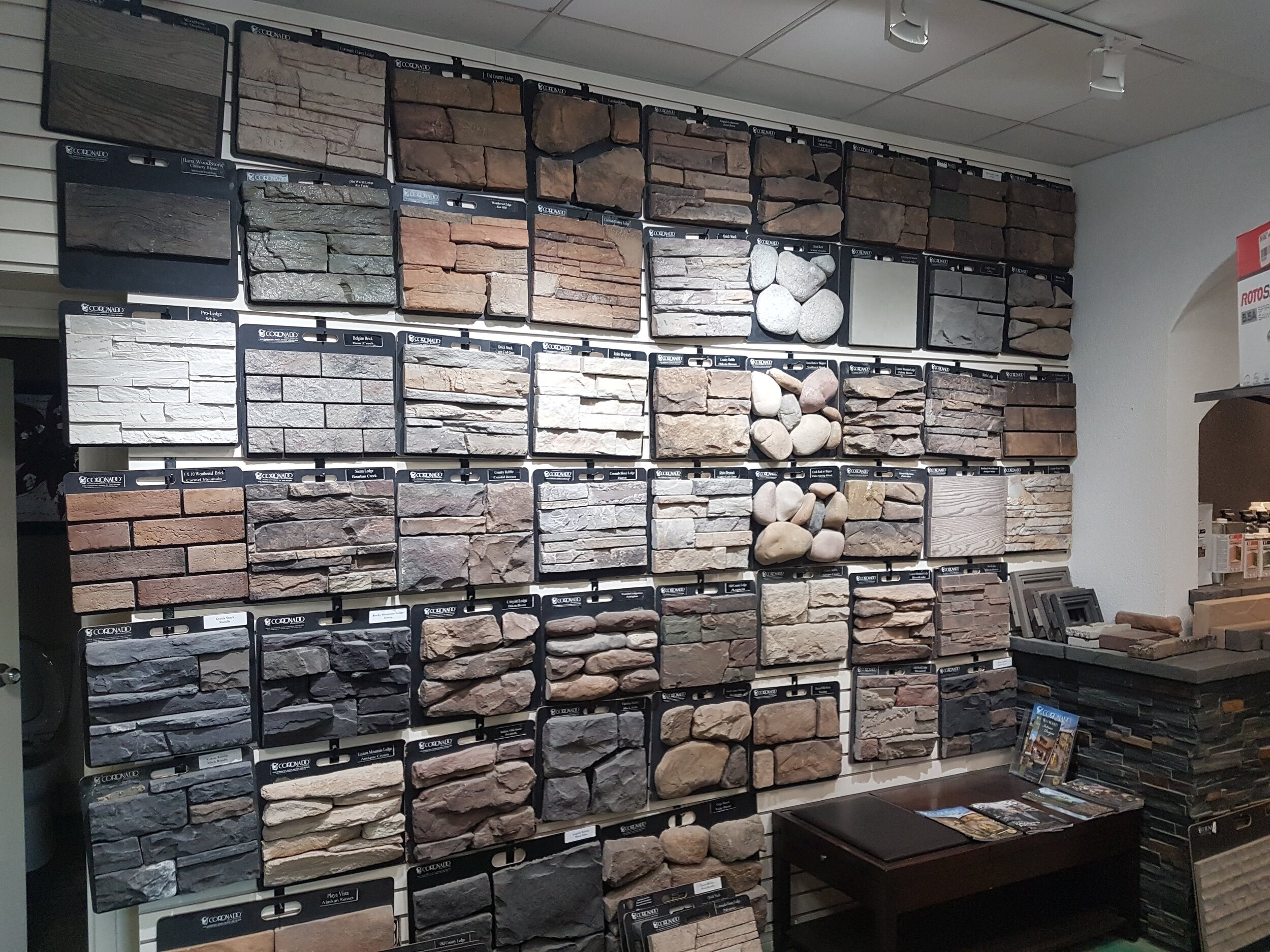 culture stone supplier in SE Calgary  where client can pick a color and sample