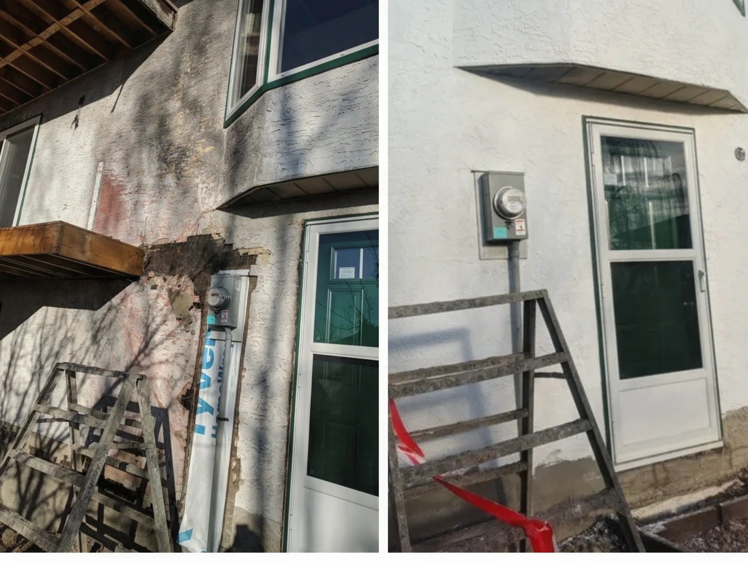 restore stucco after house fire calgary ab
