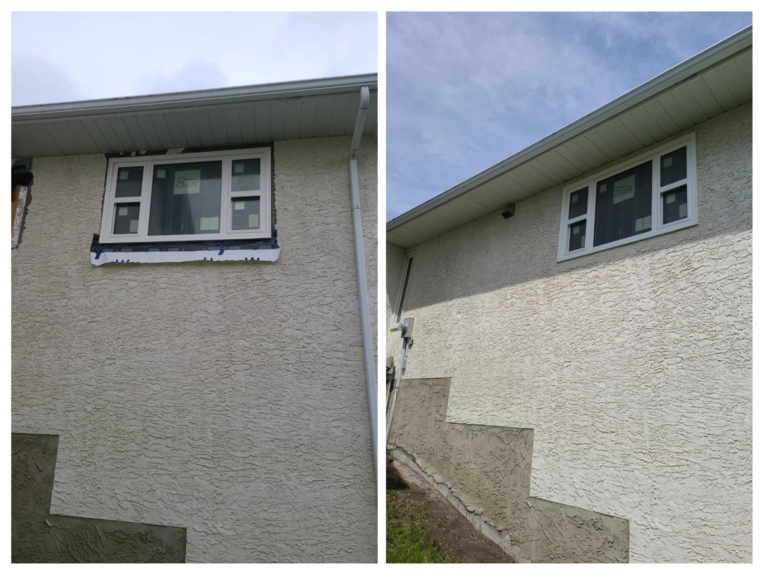 Residential stucco wall repair in Calgary by Uruk Stucco Ltd