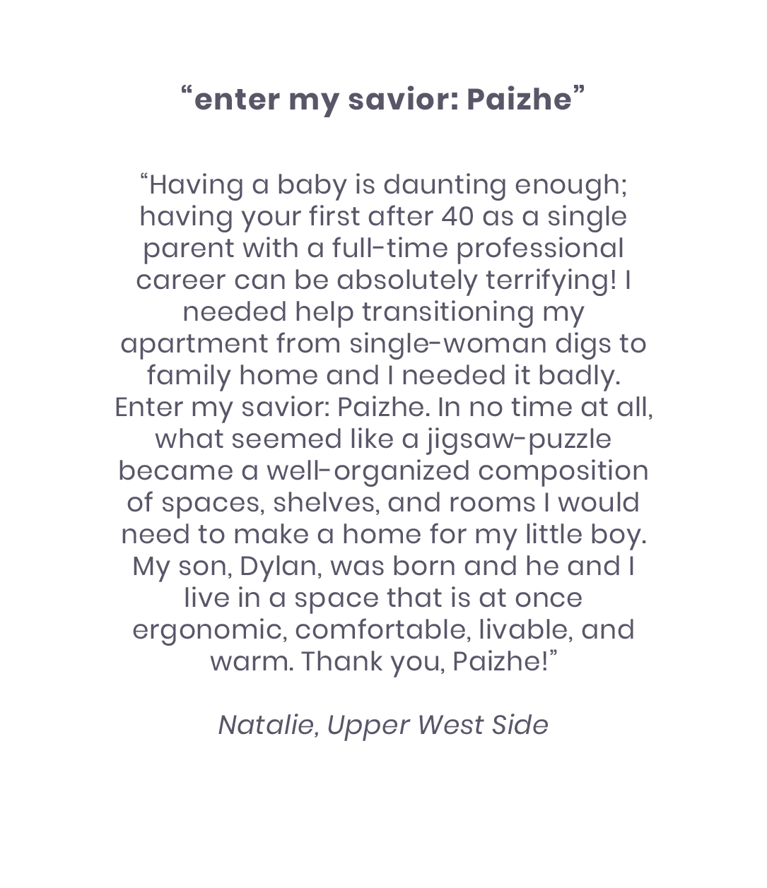 Enter my savior: Paizhe