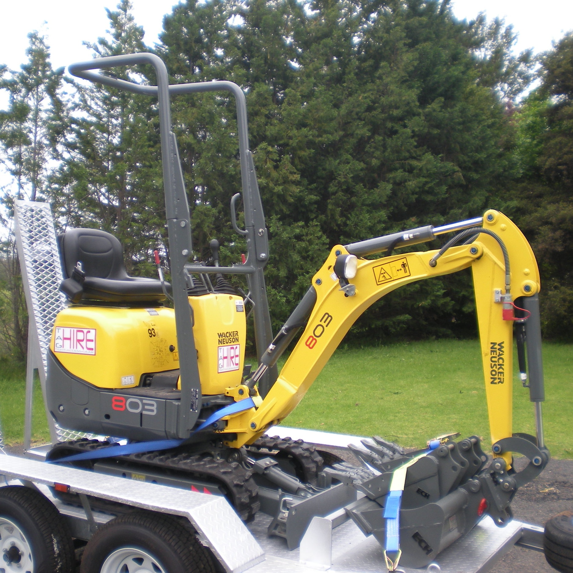 TAG Hire Wacker Neuson 803 1 Ton Excavator