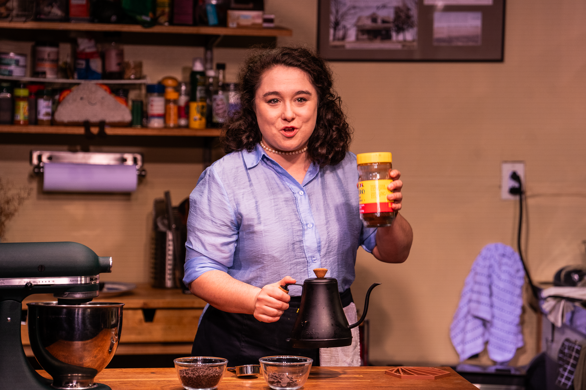  as Julia Child in Ice-ing on the Cake, Photo by Al Foote III 