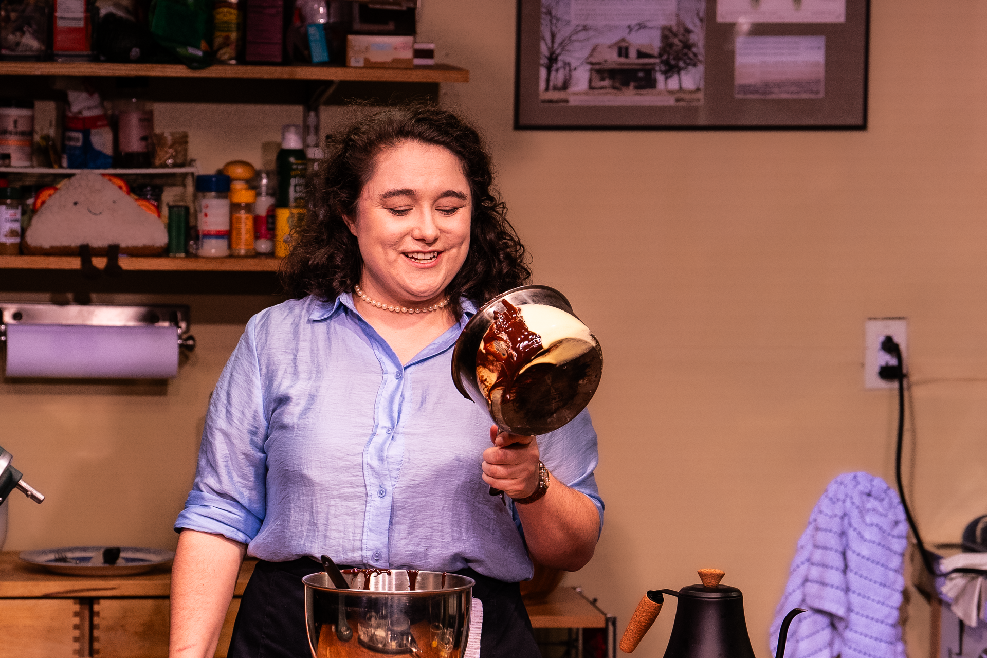  as Julia Child in Ice-ing on the Cake, Photo by Al Foote III 