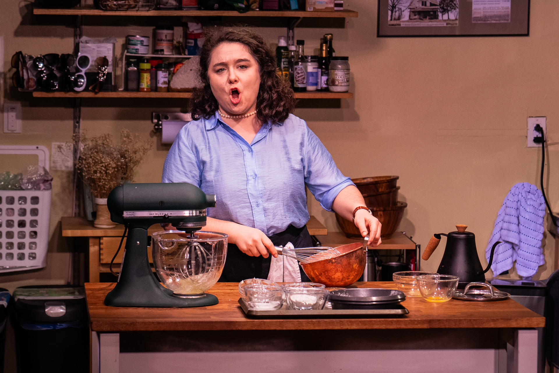  as Julia Child in Ice-ing on the Cake, Photo by Al Foote III 
