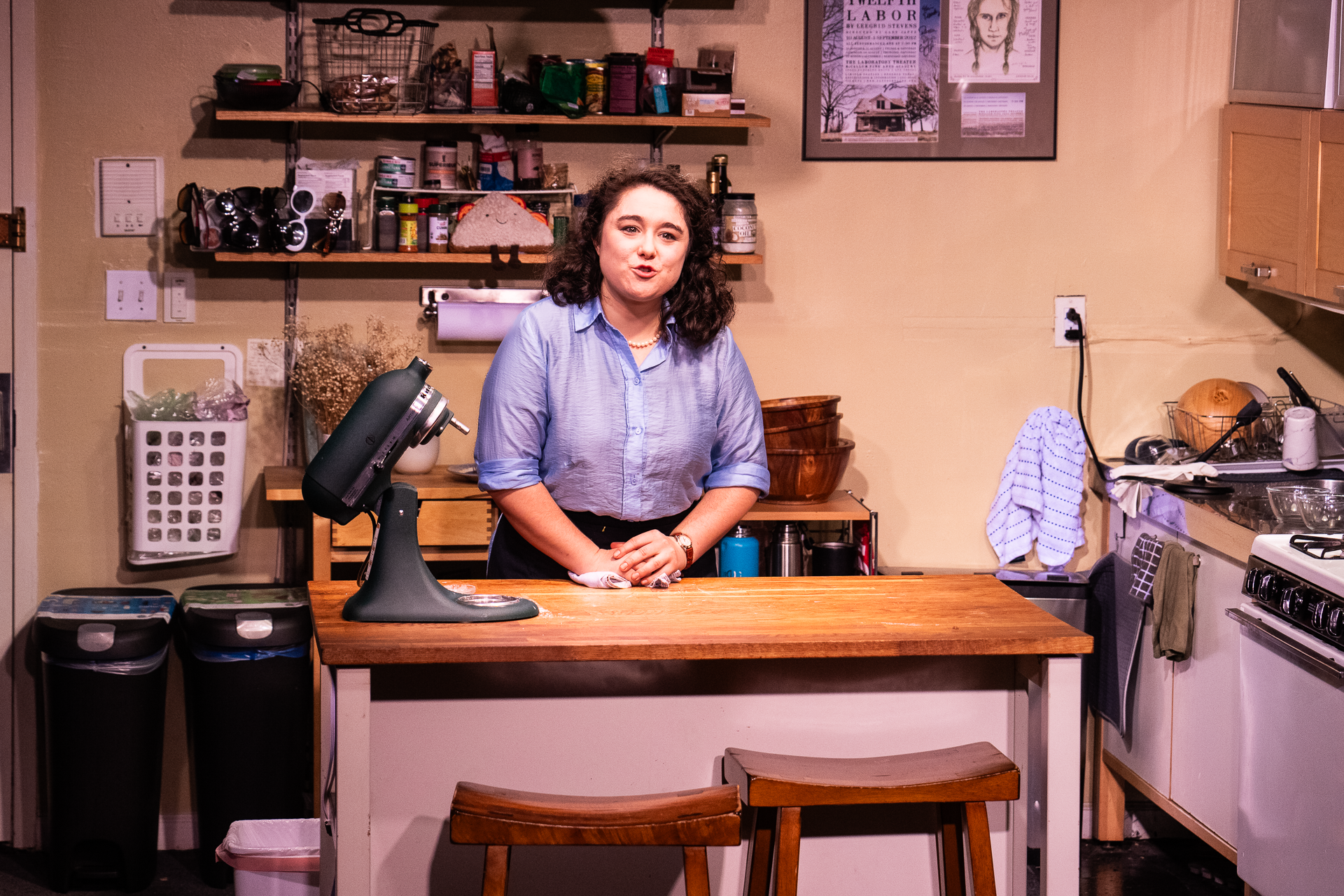 as Julia Child in Ice-ing on the Cake, Photo by Al Foote III 