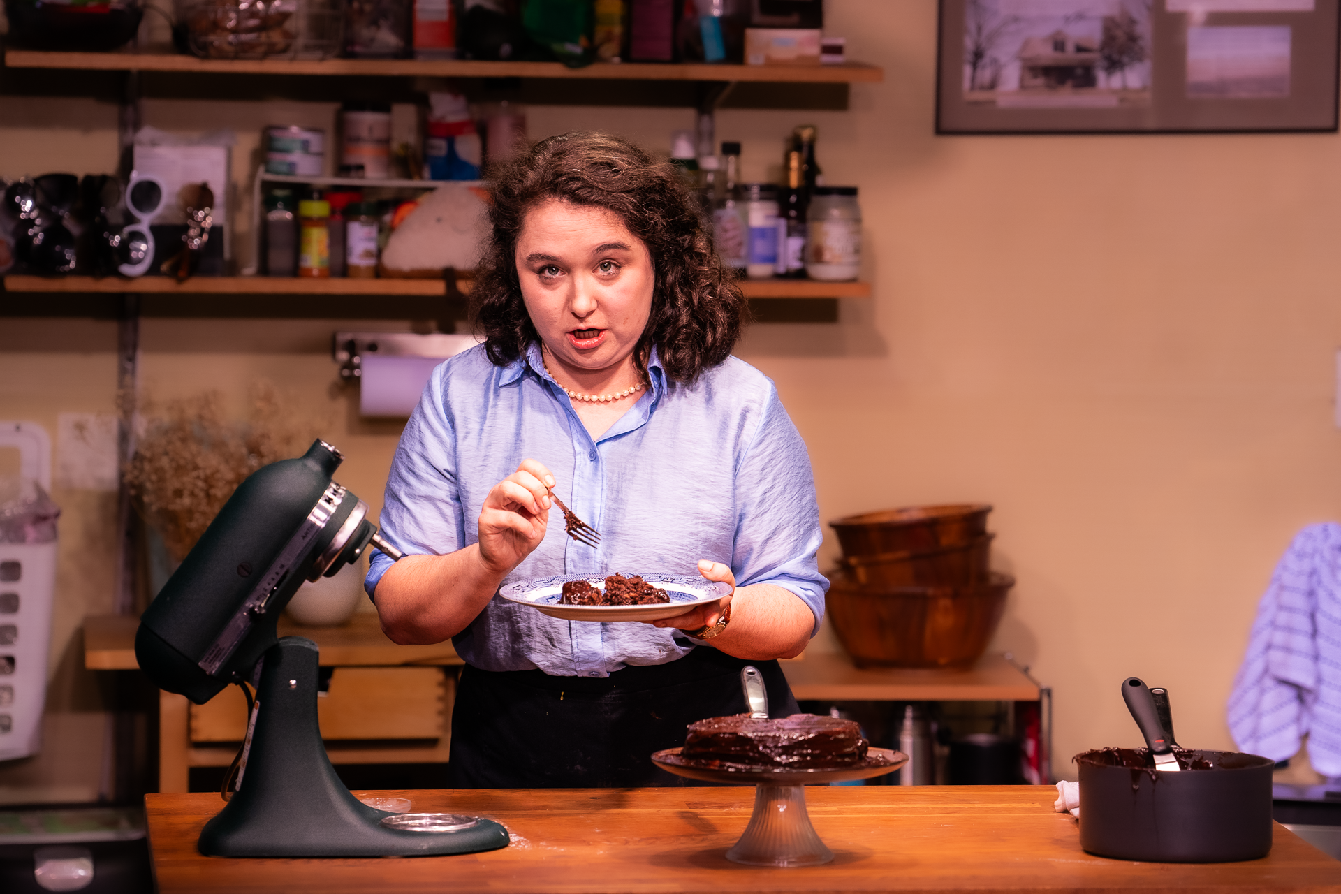  as Julia Child in Ice-ing on the Cake, Photo by Al Foote III 