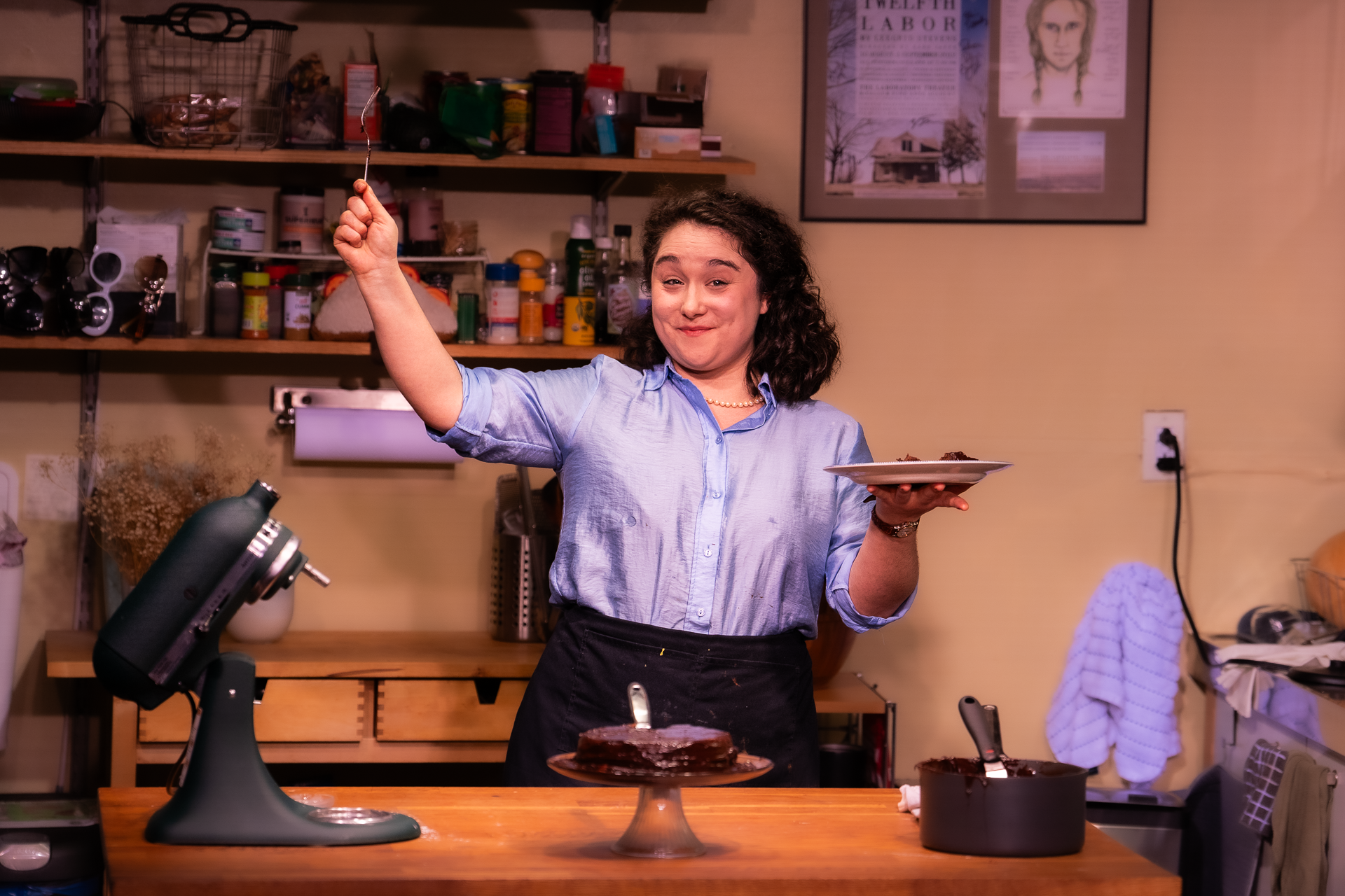  as Julia Child in Ice-ing on the Cake, Photo by Al Foote III 