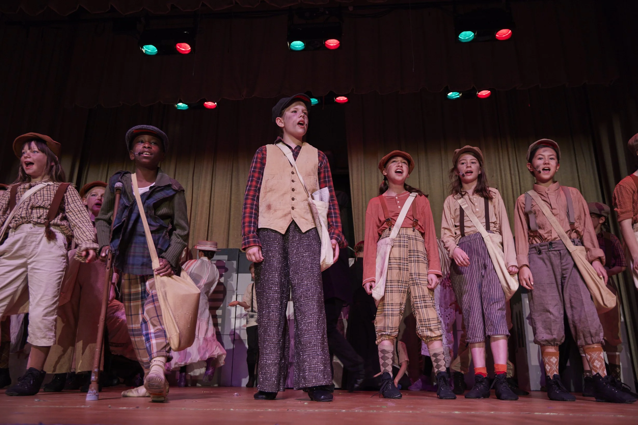  the cast of Newsies Jr. at PS 261 After School; photo by Dylan Chandler 