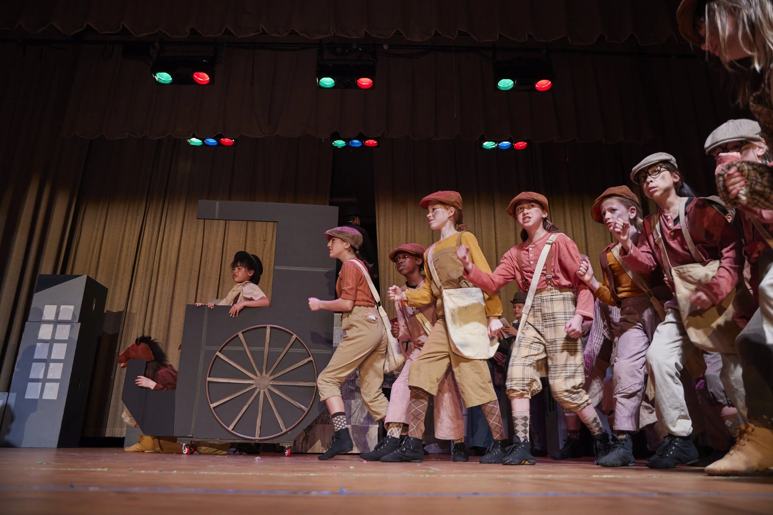  the cast of Newsies Jr. at PS 261 After School; photo by Dylan Chandler 