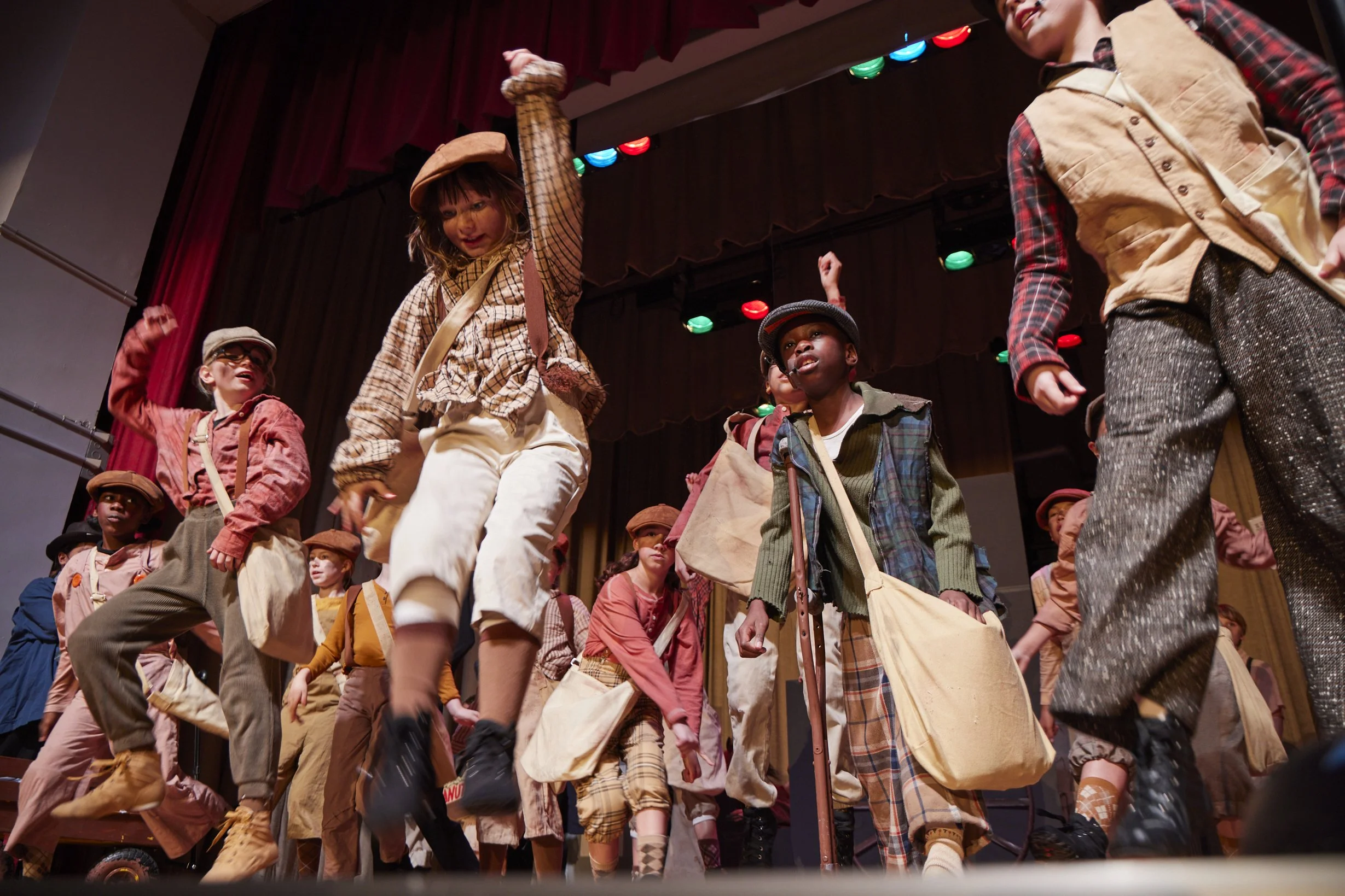  the cast of Newsies Jr. at PS 261 After School; photo by Dylan Chandler 
