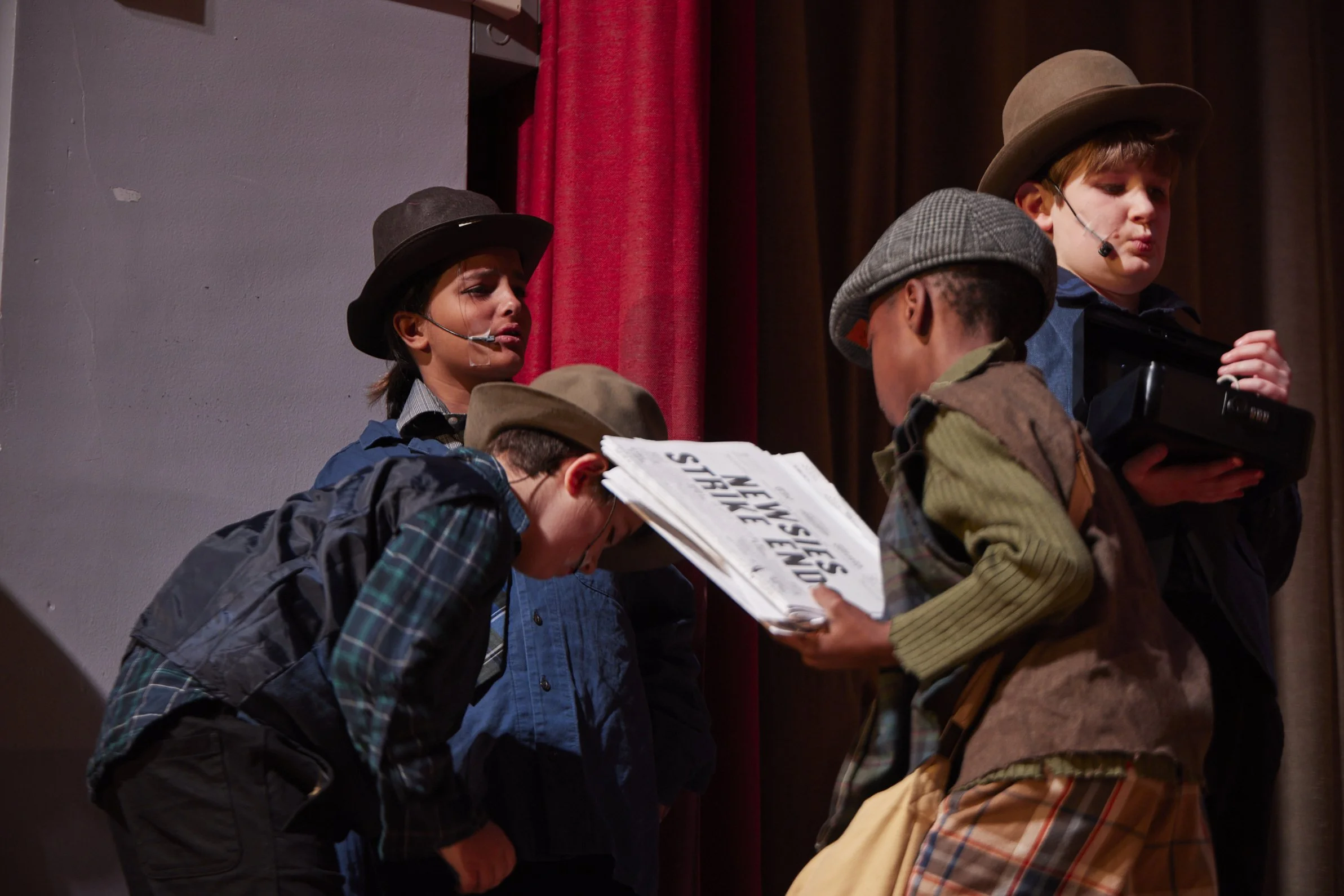  the cast of Newsies Jr. at PS 261 After School; photo by Dylan Chandler 